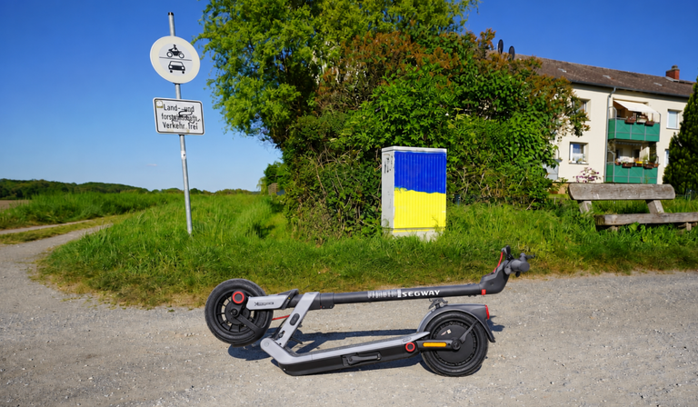 Segway E3 Pro D zusammengeklappt